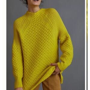 Anthropologie Yellow Sweater